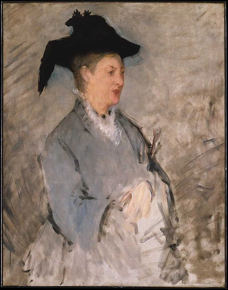  182-Édouard Manet, La moglie di Édouard Manet, Suzanne Leenhoff, 1873 